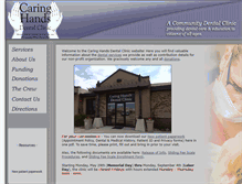 Tablet Screenshot of caringhandsdentalclinic.com